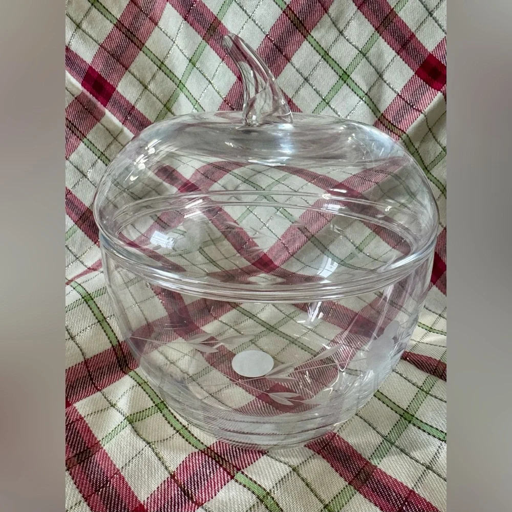 Princess House Heritage Crystal Apple Shaped Dish - Picture 4 of 10